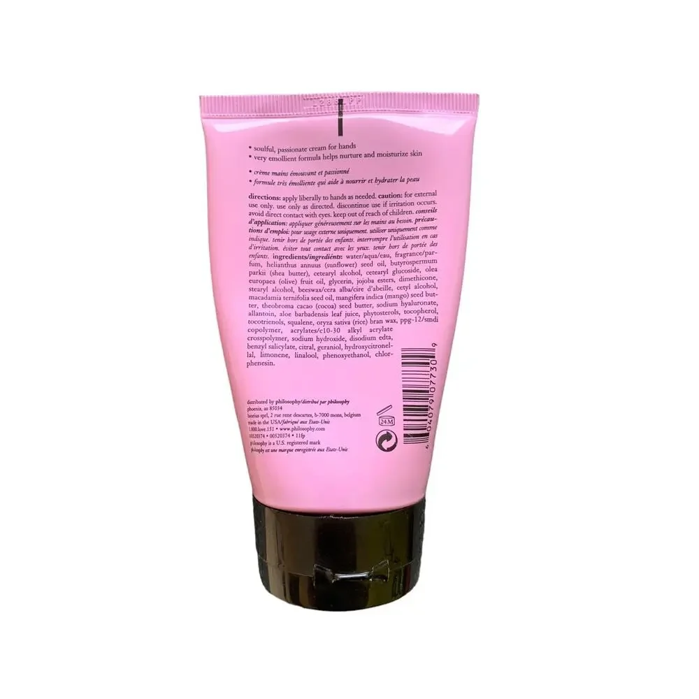 Philosophy UNCONDITIONAL LOVE‎ Perfumed Hand Cream 4 oz